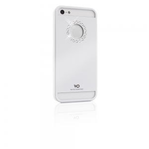  White Diamonds Materialized Metal Flower White for iPhone 5/5S (1210MMFLW47)